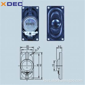 ABS housing 8ohm 1w 4ohm 2w 2040 speaker